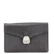 Pre-owned Leather clutches Dunhill Pre-owned , Black , Dames