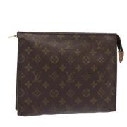 Pre-owned Canvas pouches Louis Vuitton Vintage , Brown , Dames