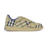 Sneakers met Geruite Motief en Rubberen Zolen Burberry , Multicolor , ...