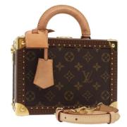 Pre-owned Canvas handbags Louis Vuitton Vintage , Brown , Dames