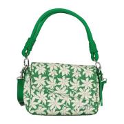 Groene Schoudertas met Afneembare Band Desigual , Green , Dames