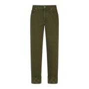 Jeans met splitzomen Burberry , Green , Heren