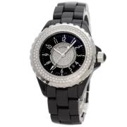 Pre-owned Glass watches Chanel Vintage , Black , Dames