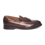 Rustieke Leren Loafer met Leren Voering Green George , Brown , Heren