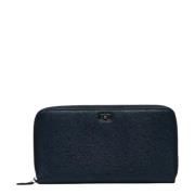 Pre-owned Leather wallets Salvatore Ferragamo Pre-owned , Blue , Dames