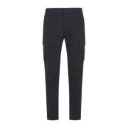 Cargo broek in stretch satijn C.p. Company , Blue , Heren