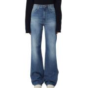 Blauwe Stijlvolle Broek Dondup , Blue , Dames