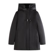 Gabardine Toggle Coat Fay , Black , Dames