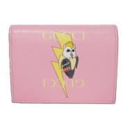 Pre-owned Leather wallets Gucci Vintage , Pink , Dames