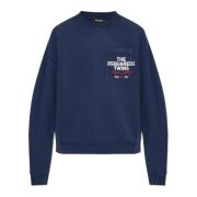 Sweatshirt met zak Dsquared2 , Blue , Heren