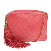 Pre-owned Leather chanel-bags Chanel Vintage , Pink , Dames