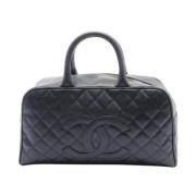 Pre-owned Leather chanel-bags Chanel Vintage , Black , Dames