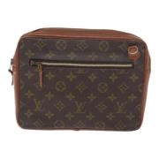 Pre-owned Canvas clutches Louis Vuitton Vintage , Brown , Dames