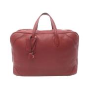 Pre-owned Leather travel-bags Hermès Vintage , Red , Dames