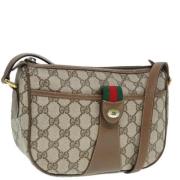 Pre-owned Leather gucci-bags Gucci Vintage , Beige , Dames