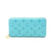 Pre-owned Leather wallets Louis Vuitton Vintage , Blue , Dames