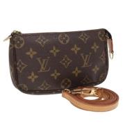 Pre-owned Canvas pouches Louis Vuitton Vintage , Brown , Dames