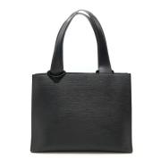 Pre-owned Leather totes Louis Vuitton Vintage , Black , Dames