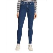 Mid Rise Skinny Jeans Calvin Klein , Blue , Dames