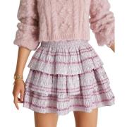 Roze Mini Ruche Rok Brynlee Loveshackfancy , Purple , Dames