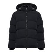 Gewatteerde Nylon Donsjas met Geruit Voering Burberry , Black , Heren