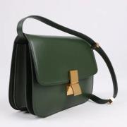 Pre-owned Leather celine-bags Celine Vintage , Green , Dames