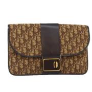 Pre-owned Canvas clutches Dior Vintage , Brown , Dames