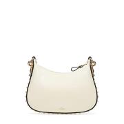 Stijlvolle Leren Tas Valentino , White , Dames