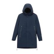 Waterdichte Parka met Afneembare Binnenjas Krakatau , Blue , Heren