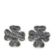 Pre-owned Metal earrings Yves Saint Laurent Vintage , Gray , Dames