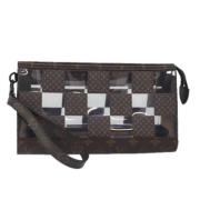 Pre-owned Canvas pouches Louis Vuitton Vintage , Brown , Dames