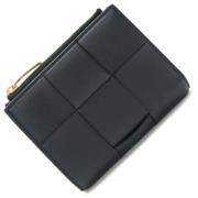 Pre-owned Leather wallets Bottega Veneta Vintage , Black , Dames