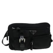 Pre-owned Nylon crossbody-bags Prada Vintage , Black , Dames