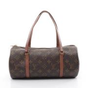 Pre-owned Canvas handbags Louis Vuitton Vintage , Brown , Dames