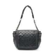 Pre-owned Leather chanel-bags Chanel Vintage , Black , Dames