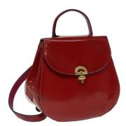 Pre-owned Leather backpacks Celine Vintage , Red , Dames