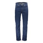 Denim Jeans Blauw Regular Fit Knoop Rits Napapijri , Blue , Heren