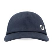 Baseball cap with logo Fendi , Blue , Heren