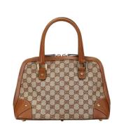 Pre-owned Canvas handbags Gucci Vintage , Brown , Dames