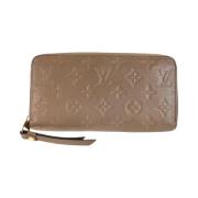 Pre-owned Leather wallets Louis Vuitton Vintage , Brown , Dames