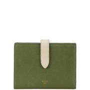 Pre-owned Leather wallets Celine Vintage , Green , Dames