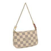 Pre-owned Canvas pouches Louis Vuitton Vintage , White , Dames