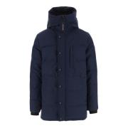 2079M Parka met capuchon en logo Canada Goose , Blue , Heren