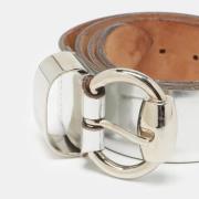 Pre-owned Leather belts Gucci Vintage , Gray , Dames