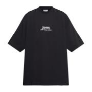 Bedrukt T-shirt Vetements , Black , Heren