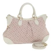 Pre-owned Canvas handbags Louis Vuitton Vintage , Pink , Dames