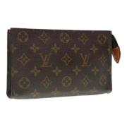 Pre-owned Canvas pouches Louis Vuitton Vintage , Brown , Dames