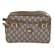 Pre-owned Leather gucci-bags Gucci Vintage , Beige , Dames