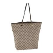 Pre-owned Canvas gucci-bags Gucci Vintage , Beige , Dames