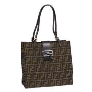 Pre-owned Canvas fendi-bags Fendi Vintage , Brown , Dames